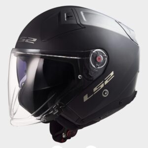 Casque Jet LS2 INFINITY II OF603 SOLID NOIR MAT