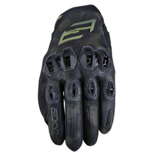 Gants moto d’été Five STUNT EVO 2 Camo Noir/Kaki