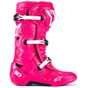 BOTTES CROSS ALPINESTARS TECH 10 DIVA ROSE BLANC