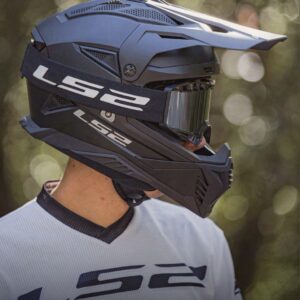 CASQUE CROSS LS2 MX708 FAST II SOLID NOIR MAT