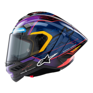 CASQUE ALPINESTARSSUPERTECH R10 MARTINATOR LE BLUE / PURPLE / RED
