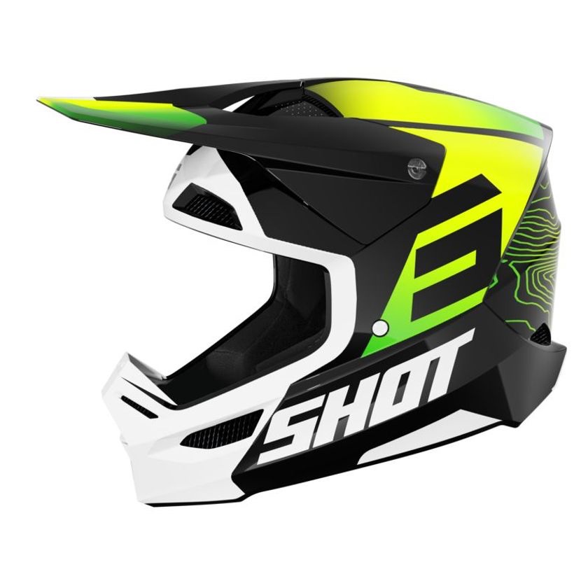 Casque cross Shot FURIOUS APEX 2025 Jaune