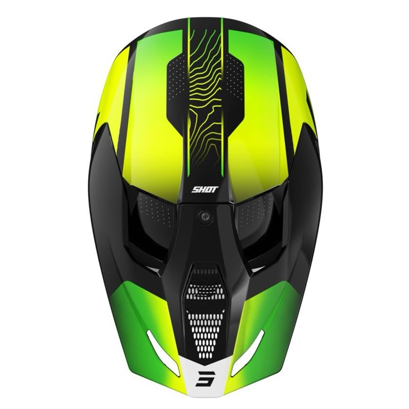 Casque cross Shot FURIOUS APEX 2025 Jaune – Image 3