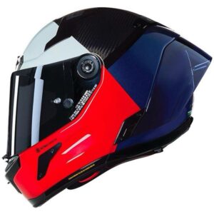 CASQUE NOLAN X-804 RS Ultra Carbon Blocco 348 Rouge Bleu Blanc Brillant