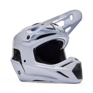 Casque Fox v3 rs fracture blanc