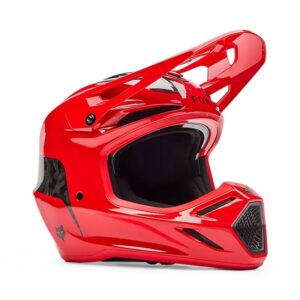 Casque Fox v3 rs fracture rouge