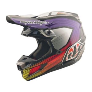 Casque cross TroyLee design SE5 CARBON W/MIPS STRIPES 2026 Noir