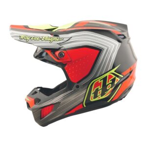 Casque TROY LEE DESIGNS SE5 Composite Stripes noir/Infra Red