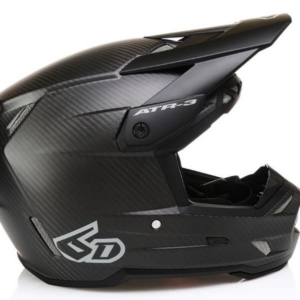 Casque 6D ATR-3 Solid Noir Matt Carbone FIM