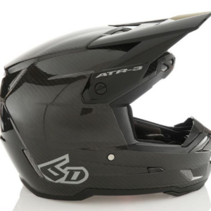 Casque 6D ATR-3 Solid Noir Brillant Carbone FIM