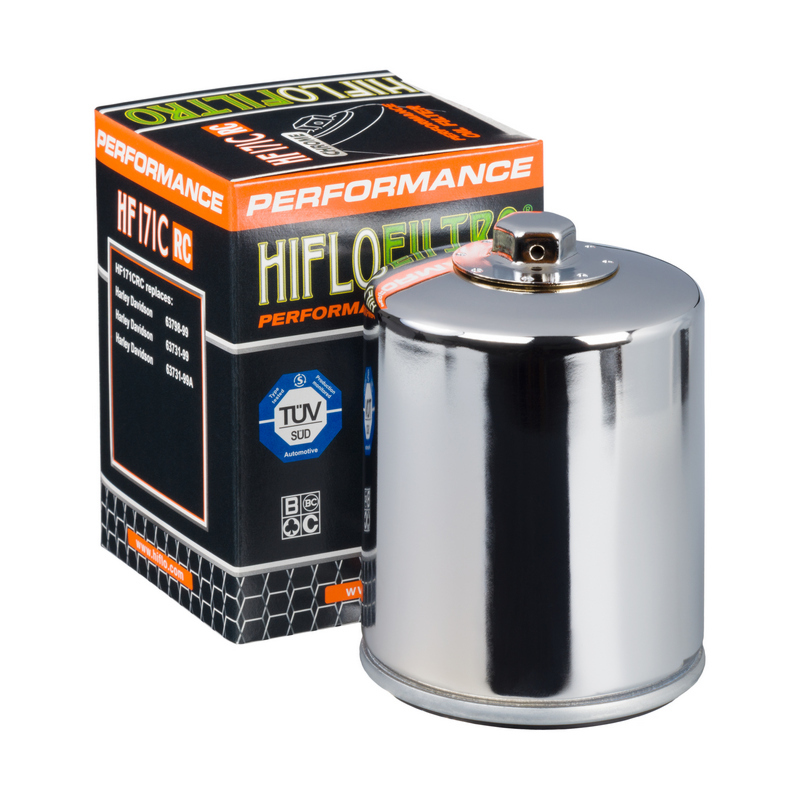 Filtre à huile HIFLOFILTRO Performance chrome – HF171CRC