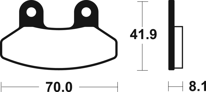 Plaquettes de frein TECNIUM Scooter organique – ME292