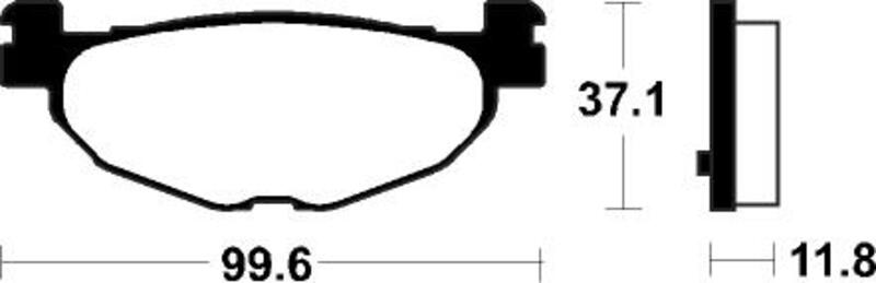 Plaquettes de frein TECNIUM Scooter organique – ME312