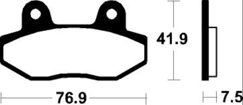 Plaquettes de frein TECNIUM Scooter organique – ME314