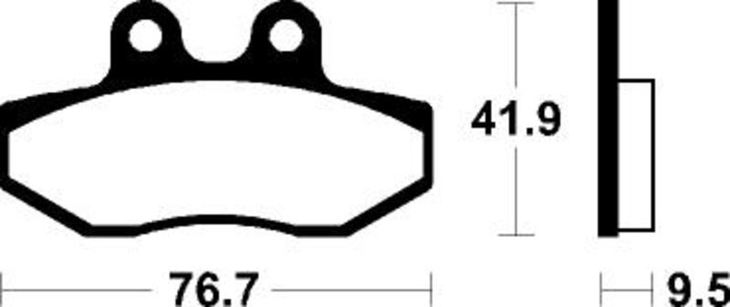 Plaquettes de frein TECNIUM Scooter organique – ME323