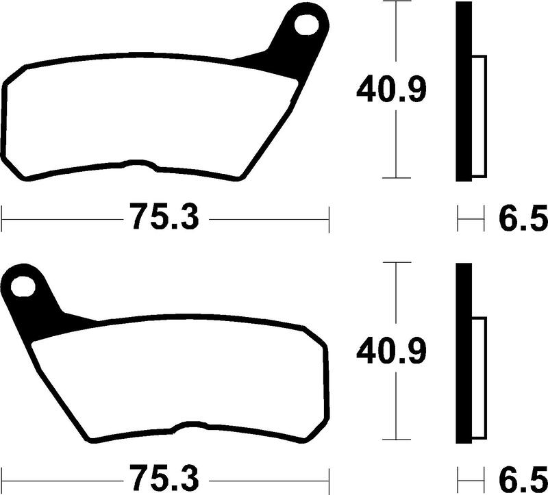 Plaquettes de frein TECNIUM route organique – MA428