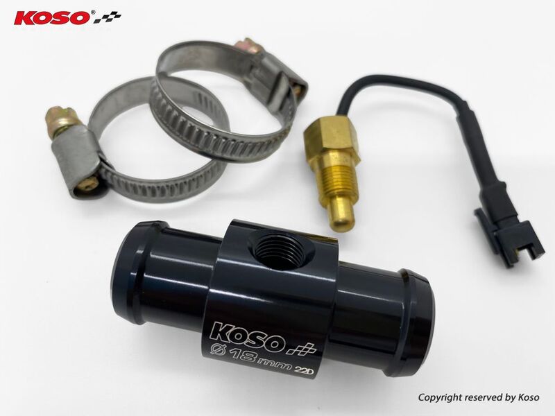 Adaptateur de sonde de température d’eau Koso pour durite Ø18mm