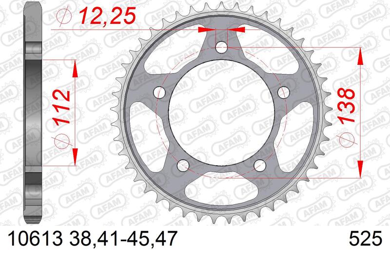 Couronne AFAM acier standard – 525