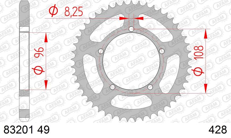 Couronne AFAM acier standard – 428