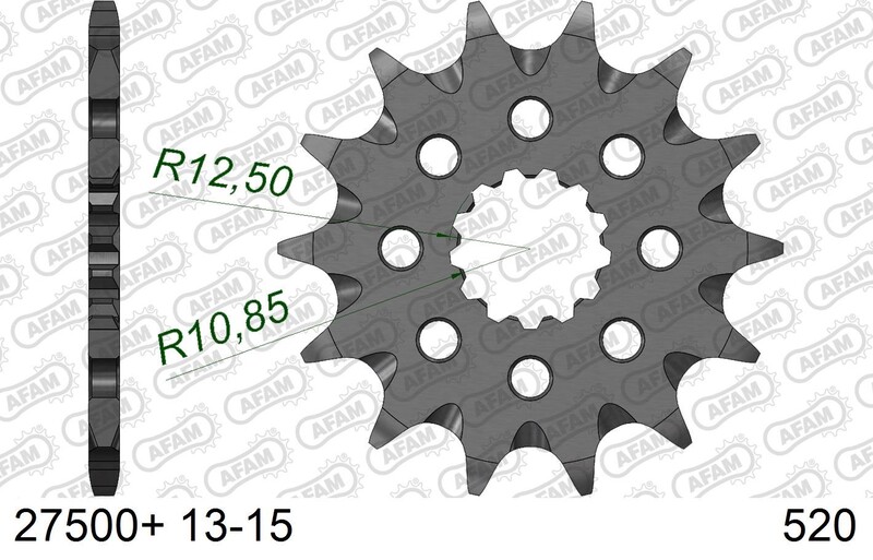 Pignon AFAM acier anti-boue – 520