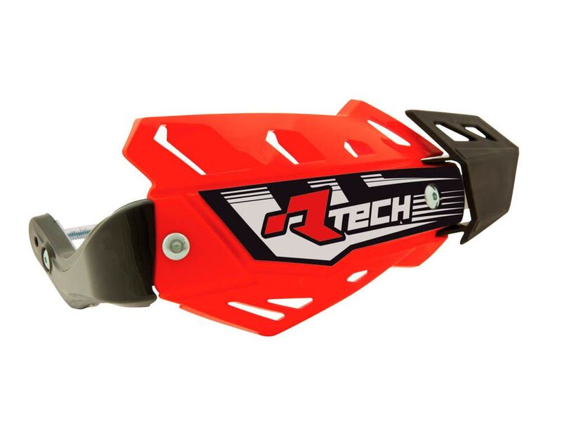 Protège-mains RACETECH FLX Quad rouge