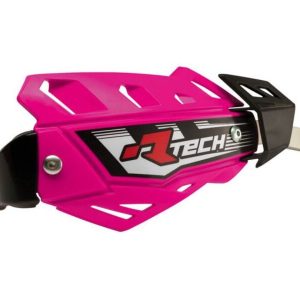 Protège-mains RACETECH FLX rose avec renfort alu
