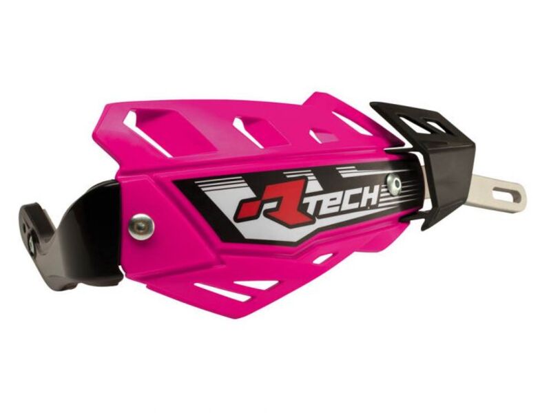 Protège-mains RACETECH FLX rose avec renfort alu