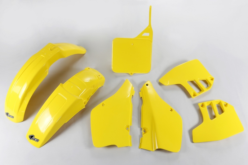 Kit plastique UFO couleur origine jaune Suzuki RM250