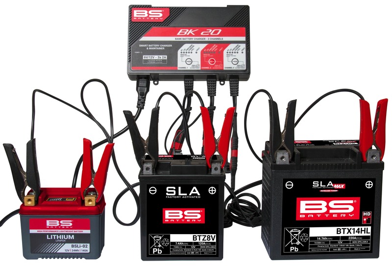 Chargeur de batterie intelligent BS BATTERY BK20 6V/12V 3x2A