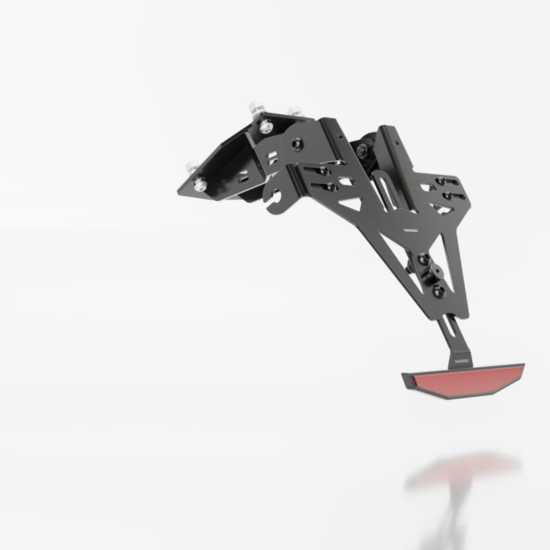 Support de plaque HIGHSIDER pro Akron-RS – Kawasaki – sans feu arrière