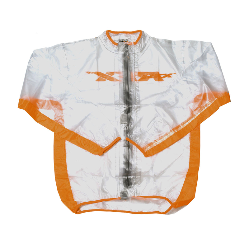 Veste de pluie RFX Sport Series – taille S – transparent/orange