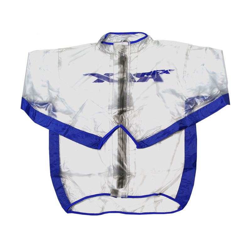 Veste de pluie RFX Sport Series – taille XL – transparent/bleu