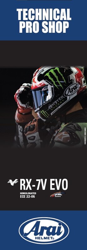 Bannière magnétique ARAI RX7V EVO 49x140cm