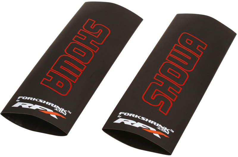 Protection de fourche supérieure RFX Race Series Forkshrink logo Showa – rouge