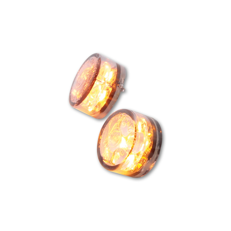 Clignotant LED HIGHSIDER smart Module Sixteen homologué – verre fumé – la paire