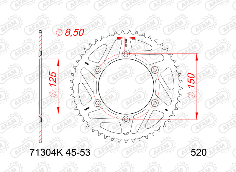 Couronne AFAM acier standard – 520