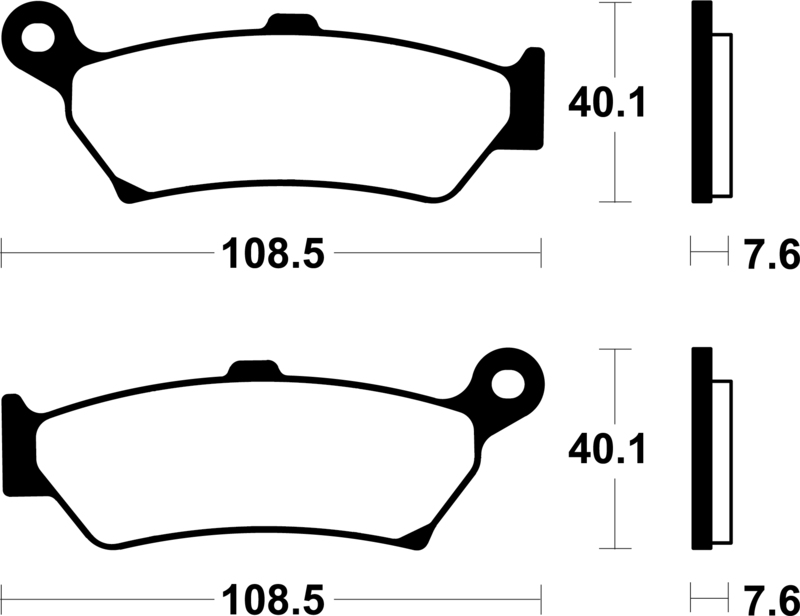 Plaquettes de frein TECNIUM Performance métal fritté – MR505