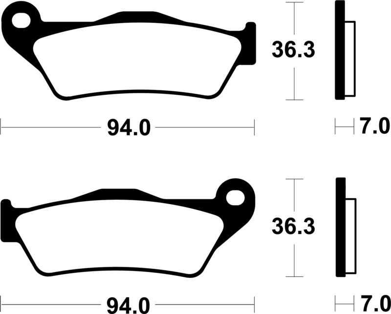 Plaquettes de frein TECNIUM Performance métal fritté – MR503
