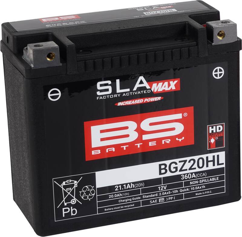 Batterie BS BATTERY SLA Max sans entretien activée usine – BGZ20HL