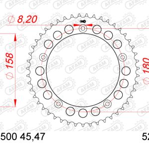 Couronne AFAM acier standard – 520