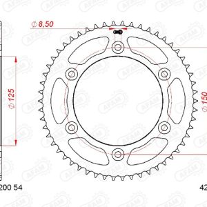 Couronne AFAM acier standard – 428
