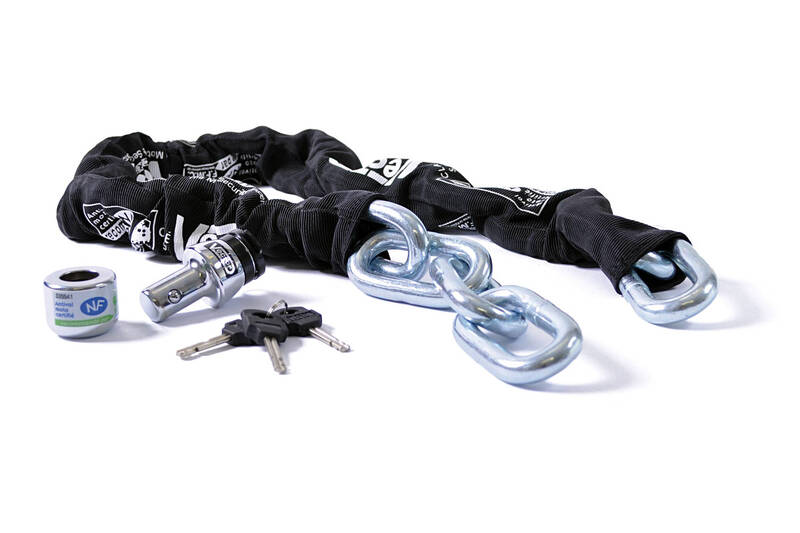 Kit antivol VECTOR – Padlock Ø21mm + Chaîne Ø14mm / 1,5m – SRA / ART / NF-FMCC