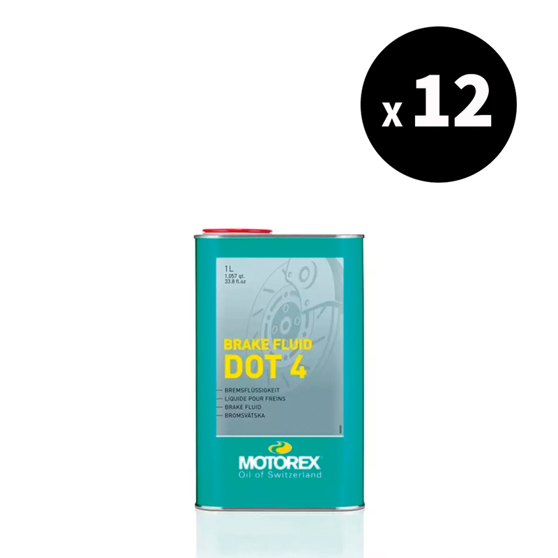 Liquide de frein MOTOREX Brake Fluid DOT 4 – 1L (x12)