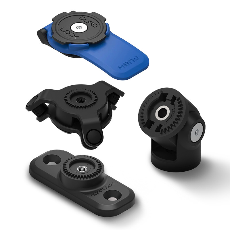 Kit de montage scooter QUAD LOCK 360 – base/adaptateur/support + amortisseur de vibrations