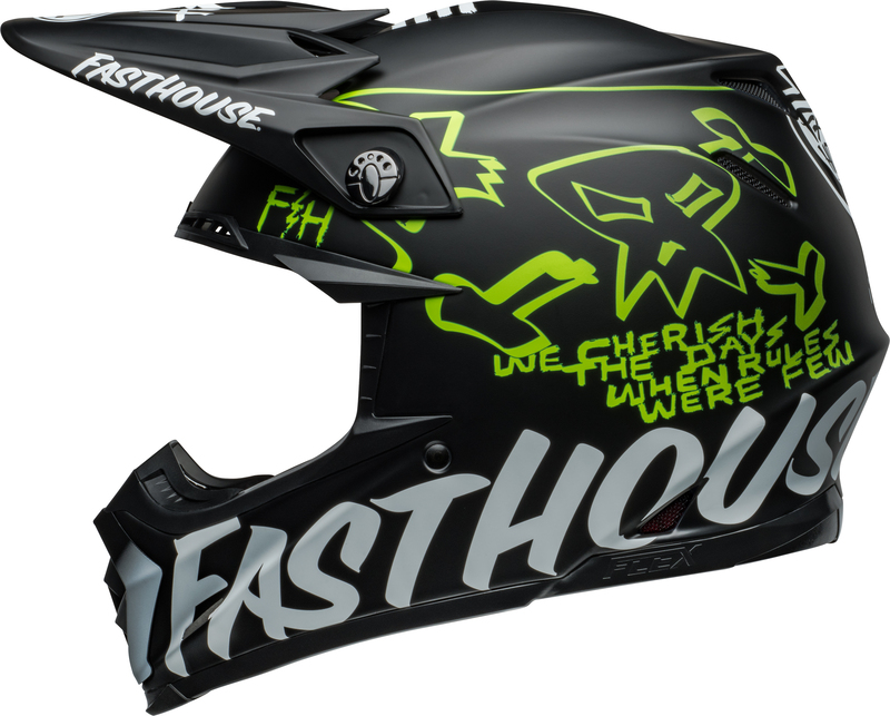 Casque BELL Moto-9S Flex – Fasthouse MC Core Matte Black/Yellow