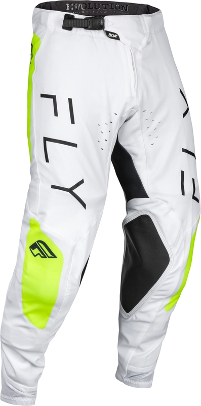 Pantalon FLY RACING Evolution DST – blanc/jaune fluo