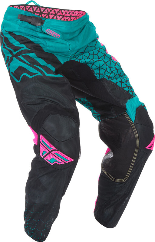 Pantalon FLY RACING Kinetic Trifecta Mesh – Teal/rose/noir