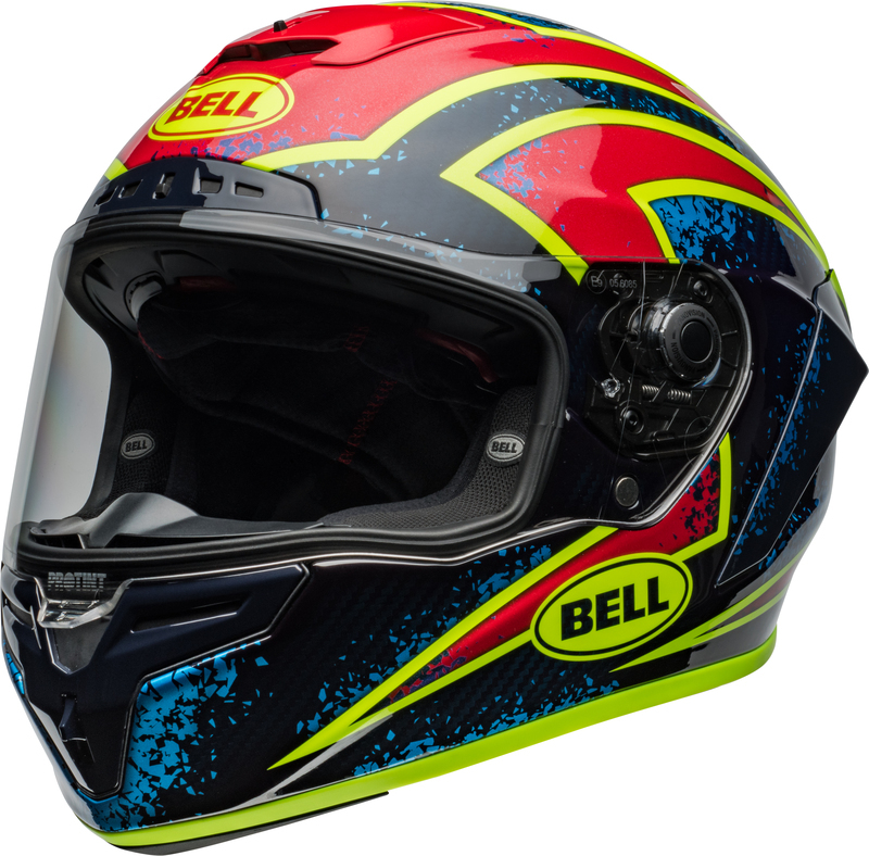 Casque BELL Race Star DLX Flex – Xenon Gloss Blue/Retina