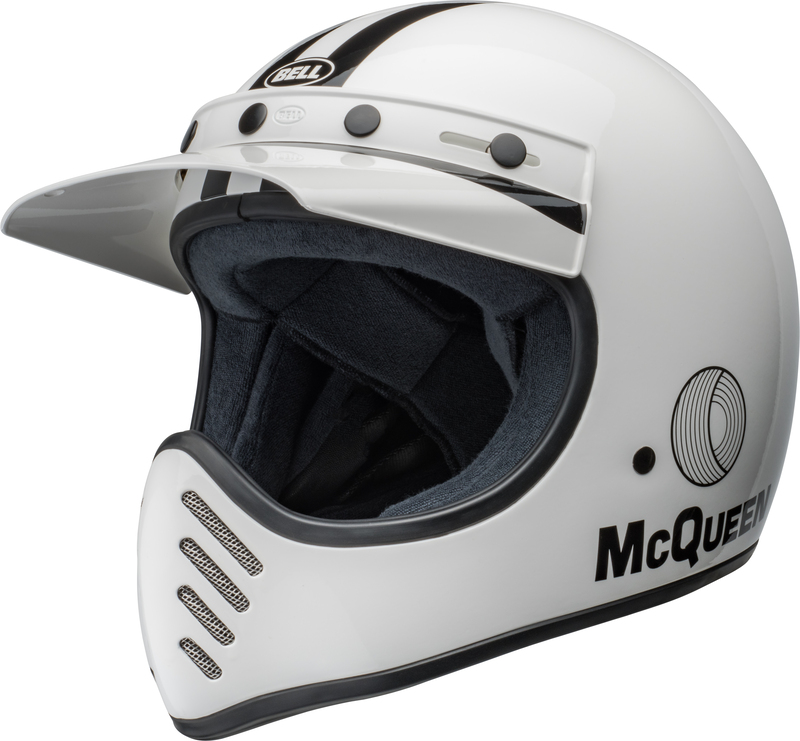 Casque BELL Moto-3 – Steve McQueen Gloss White/Black