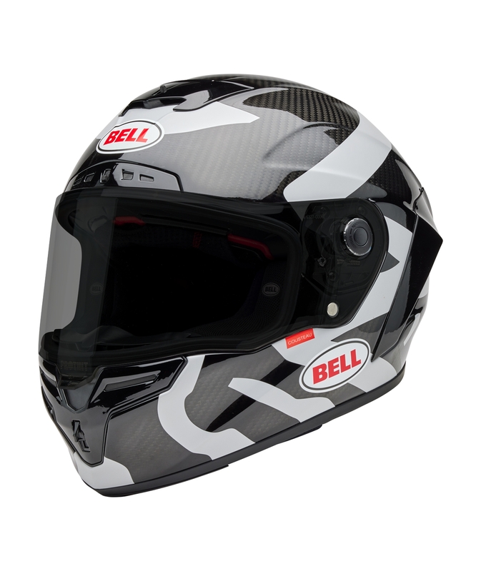 Casque BELL Race Star DLX – Hello Cousteau Equidae Matte Gloss Black/Gray